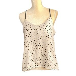 The Limited Polka Dot Strappy Top Sz M